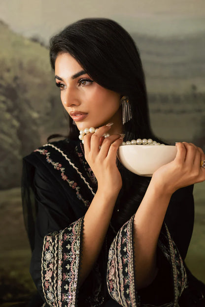 BATIK-3PC DHANAK EMBROIDERED SHIRT WITH CHIFFON EMBROIDERED DUPATTA AND TROUSER-W.J-1997