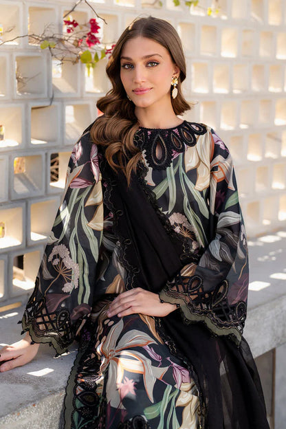BAROQUE-3PC KHADDAR PRINTED EMB SHIRT WITH KHADDAR PRINTED EMB DUPATTA AND PRINTED TROUSER-W.J-1972