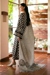 BAROQUE-3PC LAWN PRINTED SHIRT WITH CHIFFON PRINT DUPATTA AND PRINT TROUSER-W.J-1640
