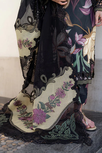 BAROQUE-3PC KHADDAR PRINTED EMB SHIRT WITH KHADDAR PRINTED EMB DUPATTA AND PRINTED TROUSER-W.J-1972