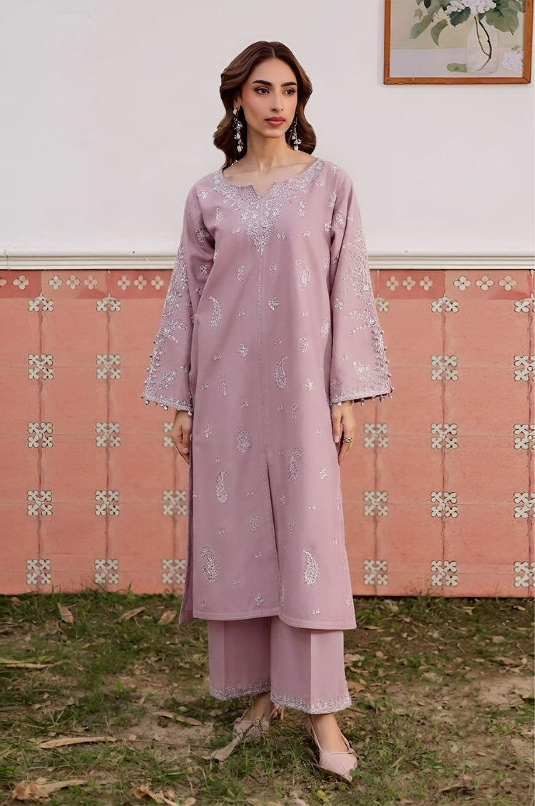 BATIK-2PC LAWN EMBROIDERED SHIRT WITH LAWN TROUSER-W.J-125