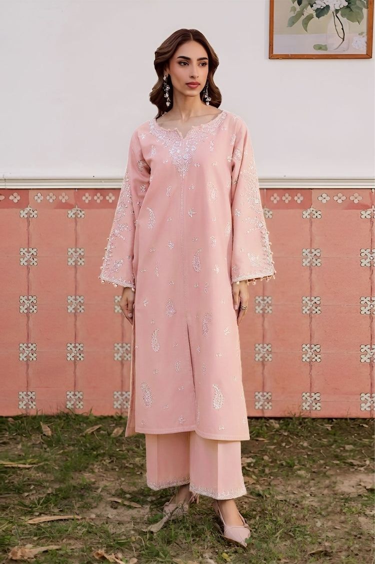 BATIK-2PC LAWN EMBROIDERED SHIRT WITH LAWN TROUSER-W.J-124