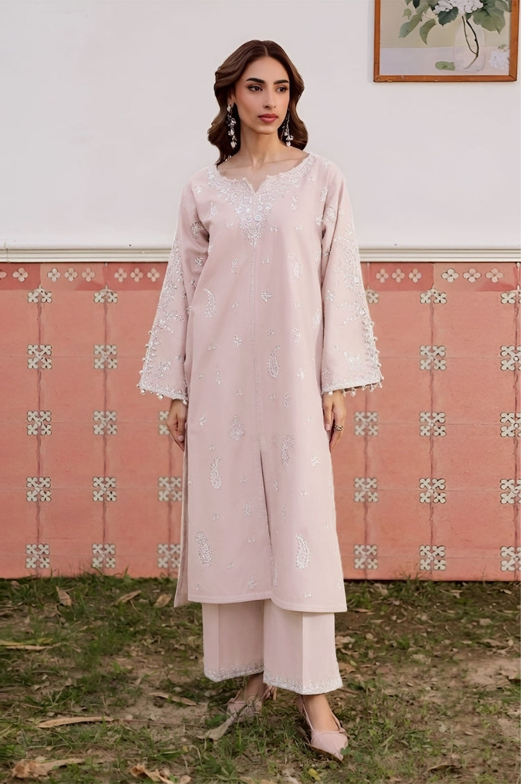 BATIK-2PC LAWN EMBROIDERED SHIRT WITH LAWN TROUSER-W.J-123