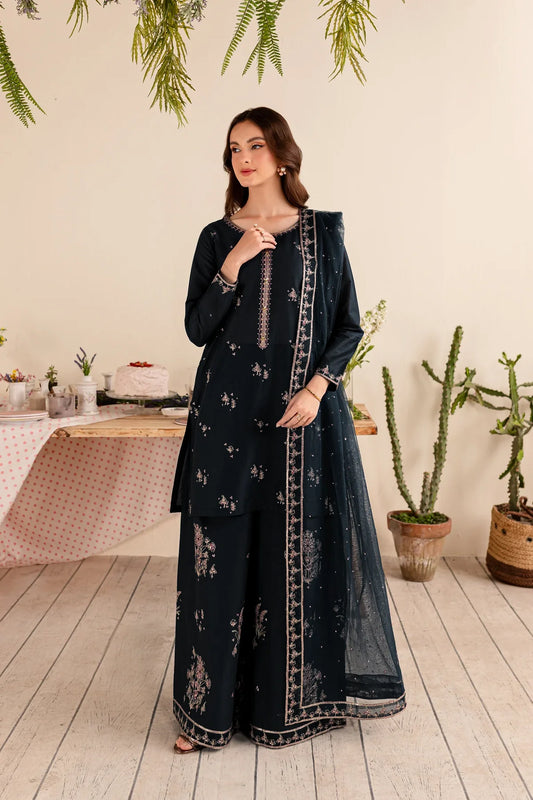 BATIK- 3PC DHANAK EMBROIDERED SHIRT DHANAK EMBROIDERED DUPATTA AND TROUSER-W.J-1311