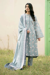 BAROUQE-3PC KARANDI PRINTED SHIRT WITH KARANDI PRINTED DUPATTA AND TROUSER-W.J-2576