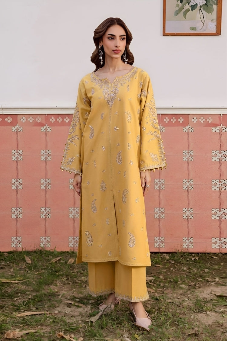BATIK-2PC LAWN EMBROIDERED SHIRT WITH LAWN TROUSER-W.J-121