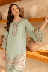 BATIK-2PC  LAWN EMBROIDERED SHIRT WITH EMBROIDERED TROUSER-W.J-218