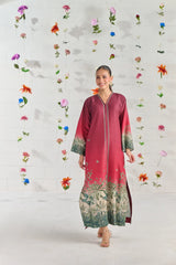 LULUSAR-3PC-SHAMOZE SILK PRINTED SHIRT WITH SILK PRINTED DUPATTA AND SILK TROUSER-W.J-9016