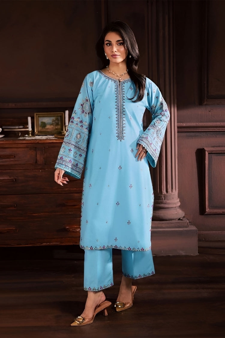 BATIK-2PC LAWN EMBROIDERED SHIRT WITH LAWN TROUSER-W.J-235