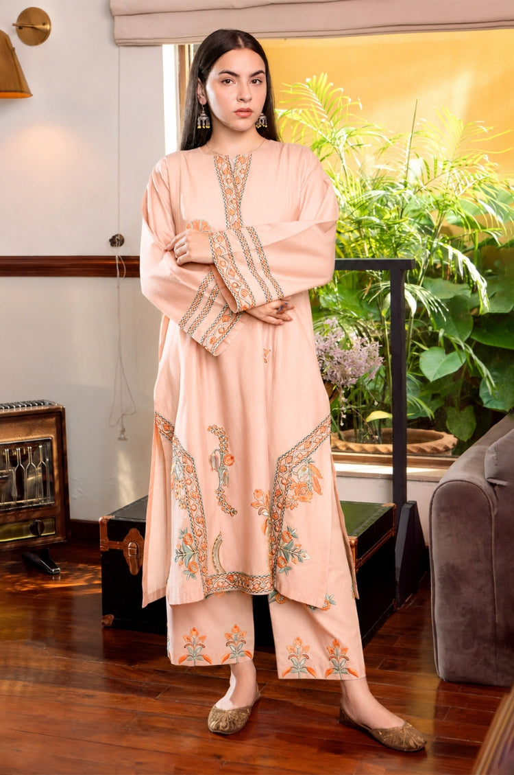 LAJWANTI-2PC LAWN EMBROIDERED SHIRT WITH TROUSER-1137