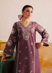 GARNET-2PC LAWN EMBROIDERED SHIRT WITH LAWN TROUSER-W.J-154