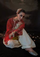 URGE-2PC LAWN EMBROIDERED SHIRT WITH LAWN EMBROIDERED TROUSER-W.J-81