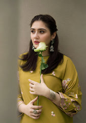 URGE-2PC LAWN EMBROIDERED SHIRT WITH EMB TROUSER-W.J-80