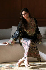 ETHNC-2PC SILK EMBROIDERED SHIRT AND SILK EMBROIDERED SLEEVES-W.J-15129