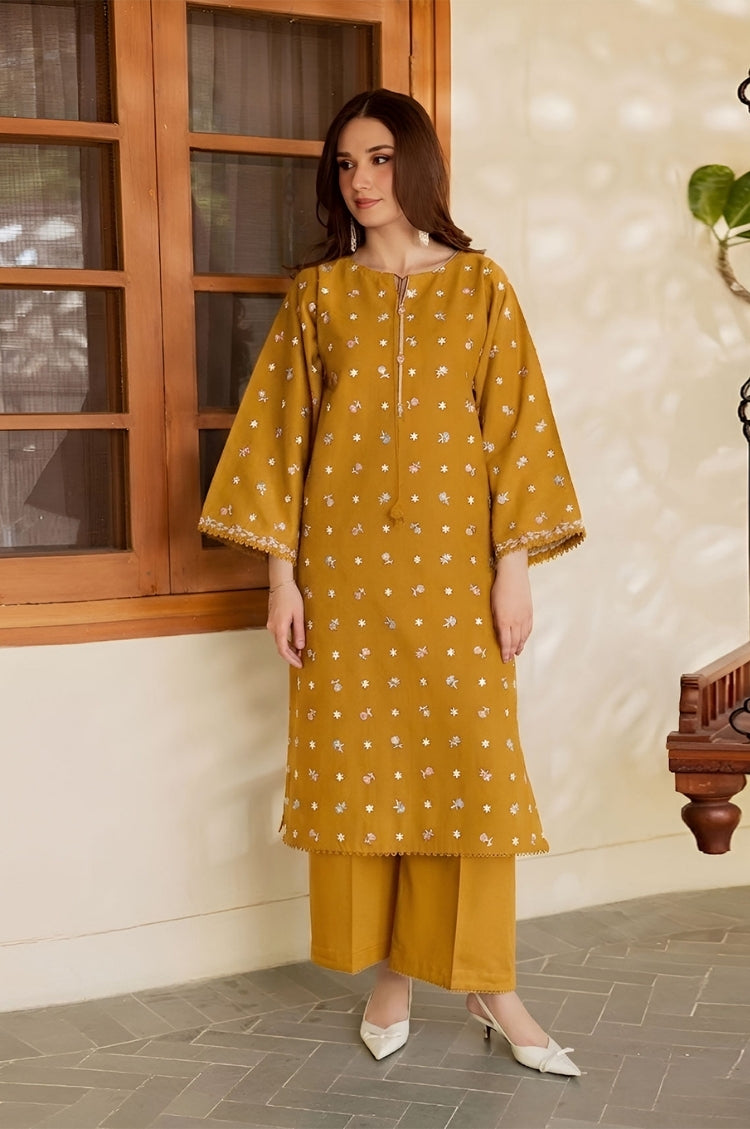 BATIK-2PC LAWN EMBROIDERED SHIRT WITH LAWN TROUSER-W.J-196