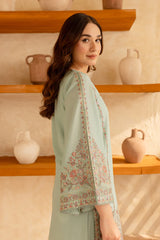 BATIK-2PC  LAWN EMBROIDERED SHIRT WITH EMBROIDERED TROUSER-W.J-218