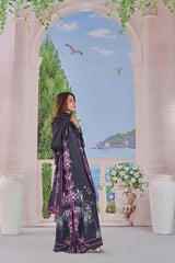 LULUSAR-3PC-SHAMOZE SILK PRINTED SHIRT SILK PRINTED DUPATTA AND SILK TROUSER-W.J-9011