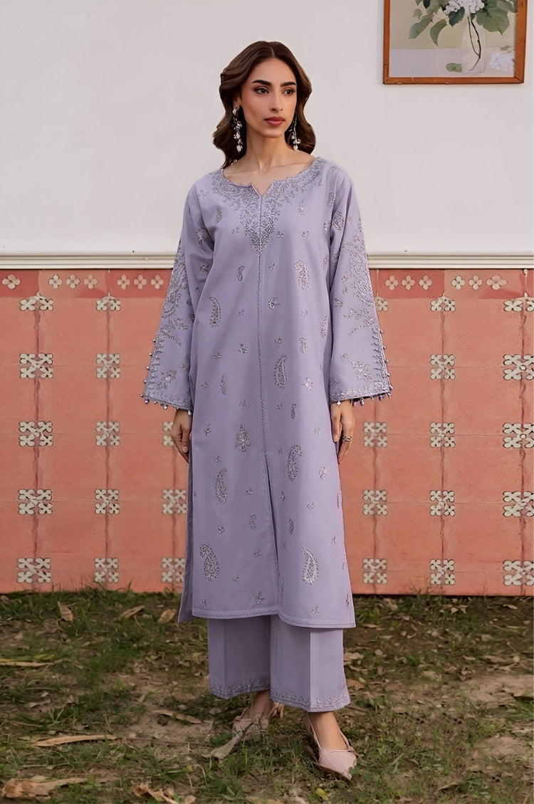 BATIK-2PC LAWN EMBROIDERED SHIRT WITH LAWN TROUSER-W.J-275