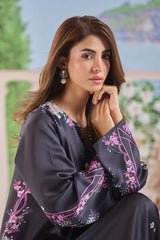 LULUSAR-3PC-SHAMOZE SILK PRINTED SHIRT SILK PRINTED DUPATTA AND SILK TROUSER-W.J-9011