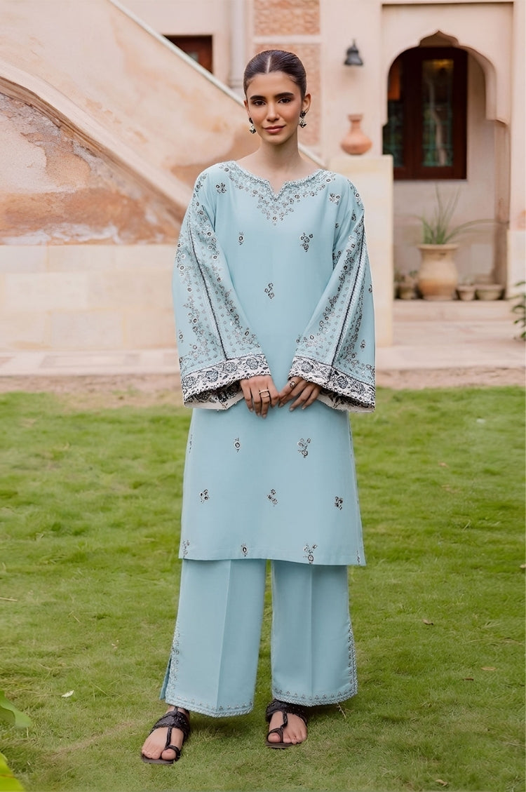 BATIK-2PC LAWN EMBROIDERED SHIRT WITH LAWN TROUSER-W.J-112