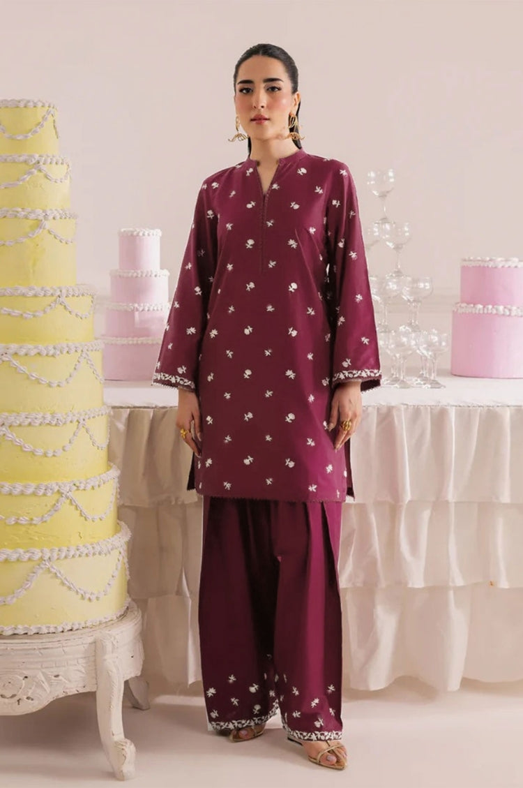 BATIK-2PC LAWN EMBROIDERED SHIRT WITH LAWN TROUSER-W.J-203
