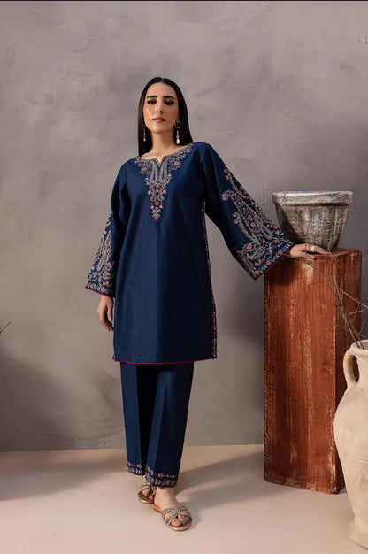 BATIK - 2PC LAWN EMBROIDERED SHIRT AND EMBROIDERED TROUSER -W.J-1786