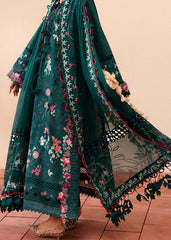 SUFFUSE-3PC LAWN EMBROIDERED SHIRT WITH ORGANZA EMBROIDERED DUPATTA AND TROUSER -W.J-4733