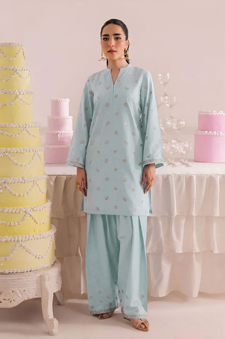 BATIK-2PC LAWN EMBROIDERED SHIRT WITH LAWN TROUSER-W.J-205