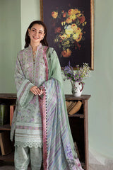 SOBIA NAZIR-3PC KARANDI PRINTED EMBROIDERED SHIRT WITH KARANDI PRINTED DUPATTA AND TROUSER-W.J-2564