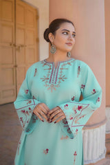 URGE-2PC LAWN EMBROIDERED SHIRT WITH EMB TROUSER-W.J-23
