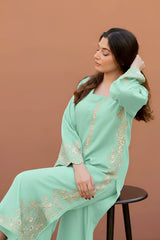LAJWANTI-2PC LAWN EMBROIDERED SHIRT WITH LAWN TROUSER-W.J-20