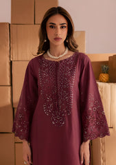 BATIK-2PC LAWN EMBROIDERED SHIRT WITH LAWN TROUSER-W.J-182