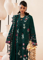 SUFFUSE-3PC LAWN EMBROIDERED SHIRT WITH ORGANZA EMBROIDERED DUPATTA AND TROUSER -W.J-4733