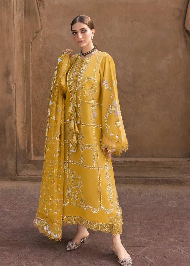 CRIMSON-3PC DHANAK EMBROIDERED SHIRT WITH WOOL PRINTED EMB SHAWL AND TROUSER-W.J-5189