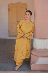 URGE-2PC LAWN SEQUIN EMBROIDERED SHIRT WITH EMB TROUSER-W.J-61