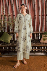 GARNET-2PC LAWN EMBROIDERED SHIRT WITH LAWN TROUSER-W.J-255