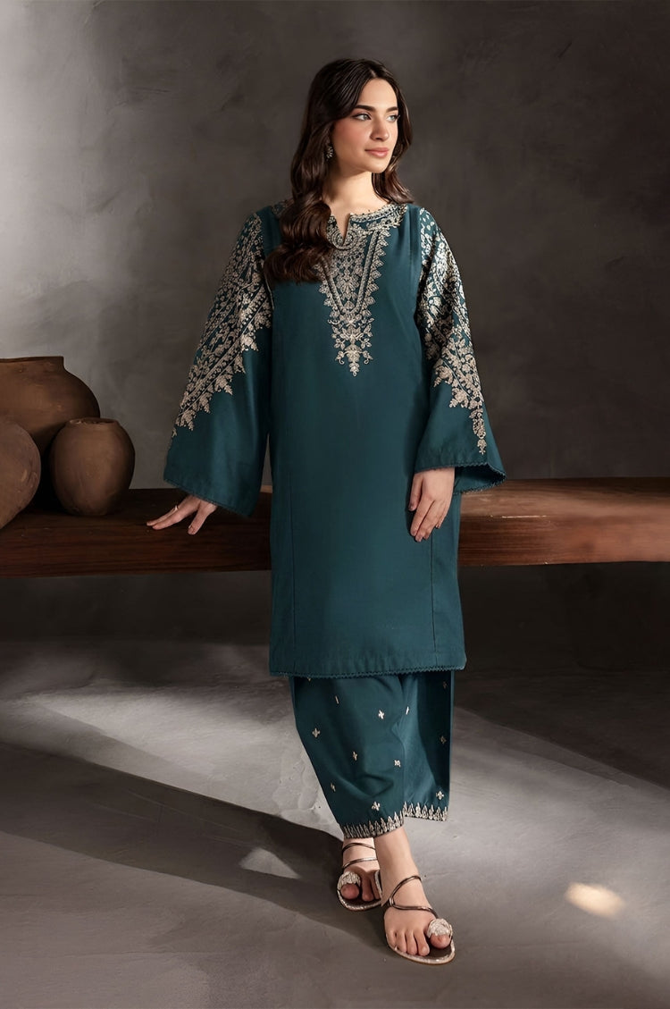 BATIK-2PC LAWN EMBROIDERED SHIRT WITH LAWN TROUSER-W.J-266