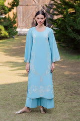BATIK-2PC LAWN EMBROIDERED SHIRT WITH LAWN TROUSER-W.J-100