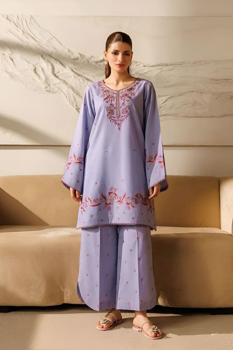 BATIK-2PC LAWN EMBROIDERED SHIRT WITH LAWN TROUSER-W.J-277