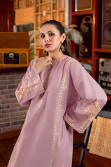 URGE-2PC LAWN SEQUIN EMBROIDERED SHIRT WITH EMB TROUSER-W.J-87