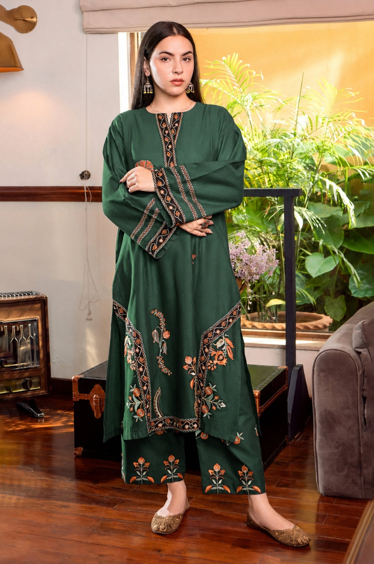 LAJWANTI-2PC LAWN EMBROIDERED SHIRT WITH TROUSER-1141 (Copy)