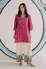 BATIK-2PIECE DHANAK EMBROIDERED SHIRT WITH DHANAK EMB TROUSER-WJ-15093