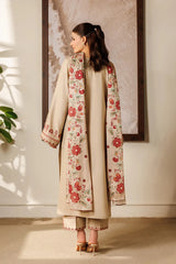 BAROQUE-3PC LAWN EMBROIDERED SHIRT WITH CHIFFON PRINTED DUPATTA AND EMB TROUSER-W.J-4869
