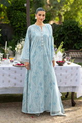 BAREEZE-3PC DHANAK EMBROIDERED SHIRT WITH CHIFFON EMBROIDERED DUPATTA AND TROUSER-W.J-5177