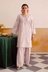 GARNET-2PC LAWN EMBROIDERED SHIRT WITH LAWN TROUSER-W.J-153