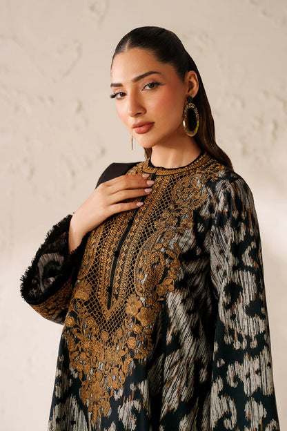BAROQUE-3PC VISCOSE PRINTED EMB SHIRT WITH VISCOSE PRINTED DUPATTA AND TROUSER-W.J-2045