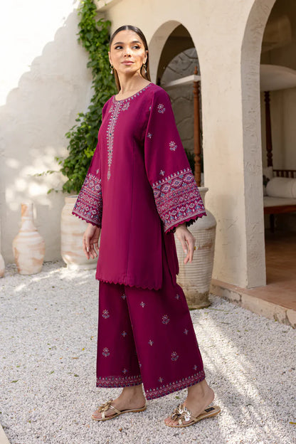 BATIK-2PC DHANAK SEQUENCE EMBROIDERED SHIRT WITH SEQUIN EMB TROUSER-W.J-1925