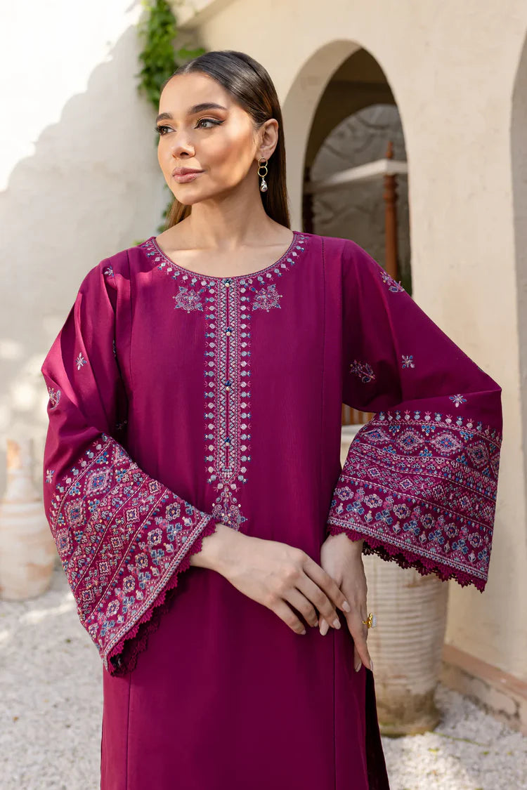 BATIK-2PC DHANAK SEQUENCE EMBROIDERED SHIRT WITH SEQUIN EMB TROUSER-W.J-1925
