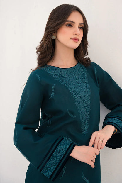 JAZMIN 2PC -DHANAK HEAVY EMBROIDERED WITH HEAVY EMBROIDERED SLEEVES-W.J-1283