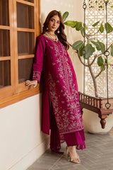 BATIK-3PIECE LAWN SEQUIN EMBROIDERED SHIRT WITH CHIFFON EMBROIDERED DUPATTA AND TROUSER-W.J-4867